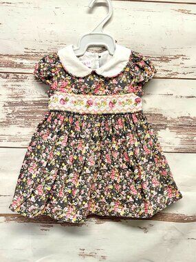 Bonnie Baby Floral Smocked Dress